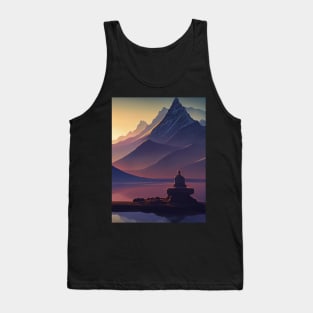 Fantasy landscape for meditation Tank Top